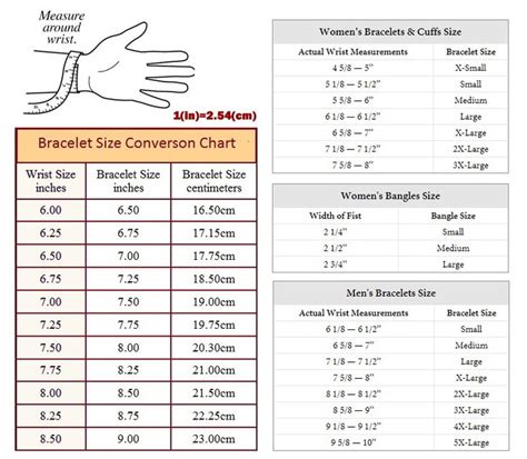 cartier bracelet trinity size guide.